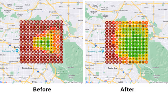 Map Visibility Strategy Before and After