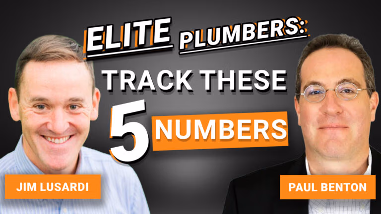 Plumber Marketing Success Podcast - Elite Plumbers Track These 5 numbers