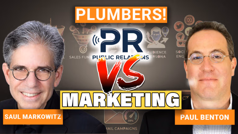 Plumbers - what is the difference betwee PR and Marketing?
